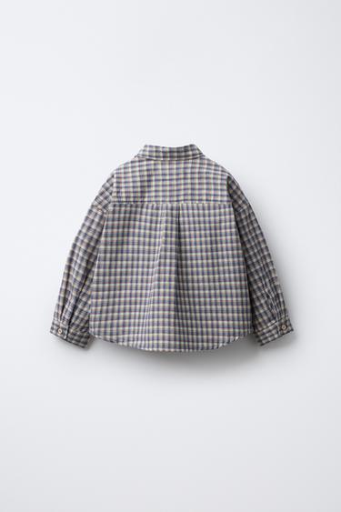 CHEMISE À CARREAUX BENSIMON ® X ZARA - Bleu de Zara - Image 1