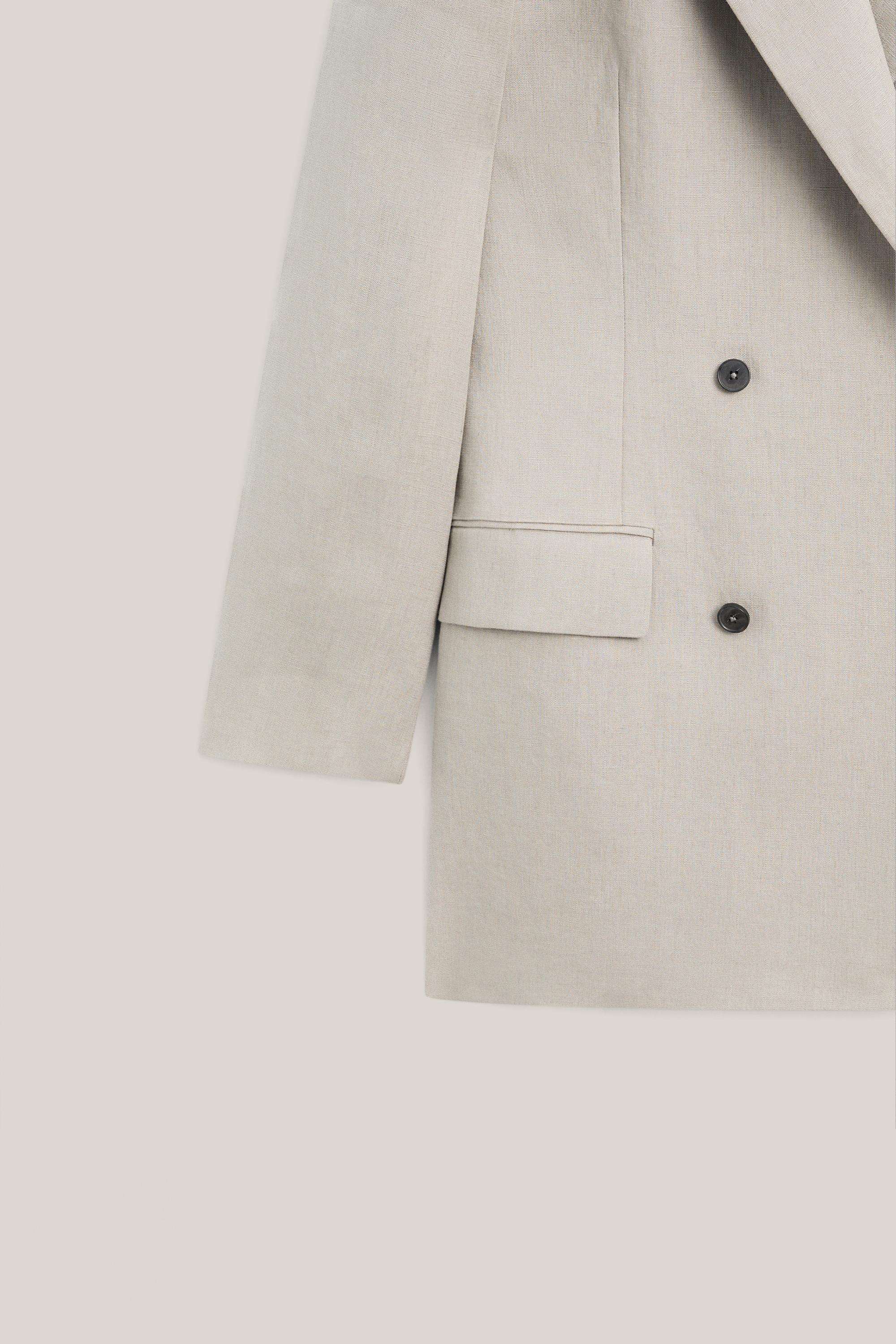 100% linen double-breasted suit blazer - LIMITED EDITION