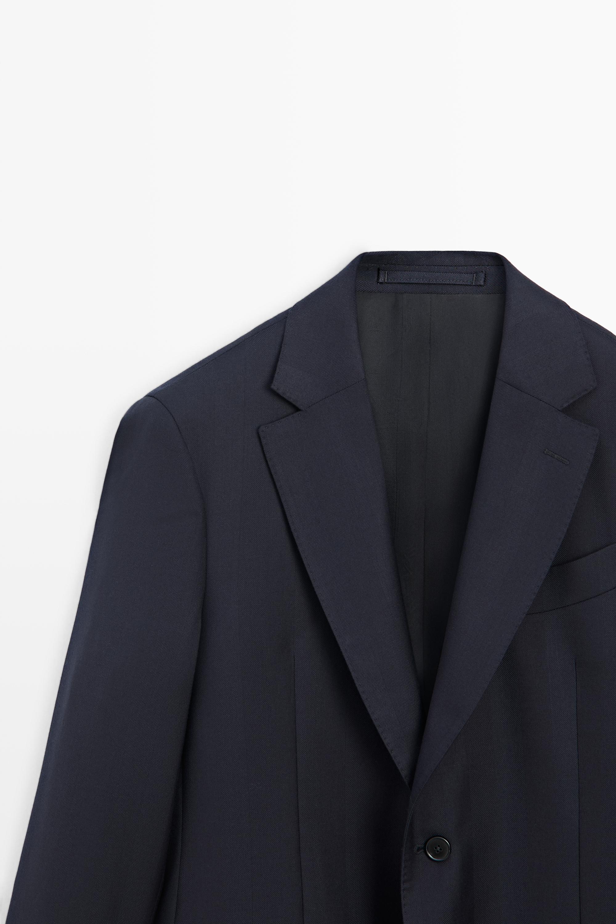 Veste de costume à chevrons