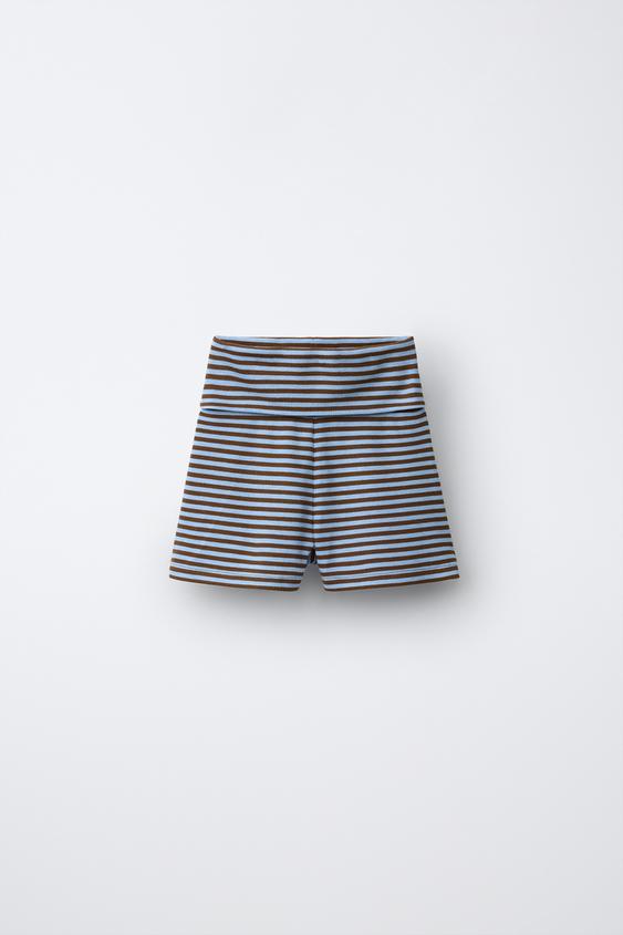 لجينغ دراج مخطط PUKAS SURF - البني الخاص بـ Zara - صورة 0