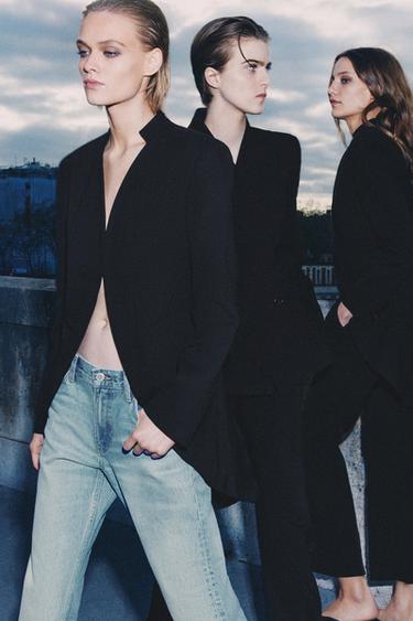 ZW COLLECTION LOW-RISE SLIM FIT JEANS - Light blue by Zara - Image 2