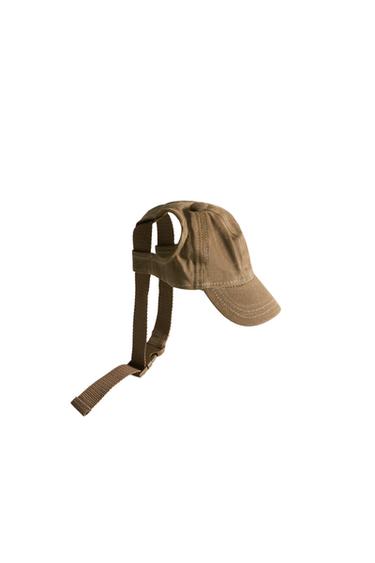 WAXED COTTON PETS CAP - Greenish by Zara