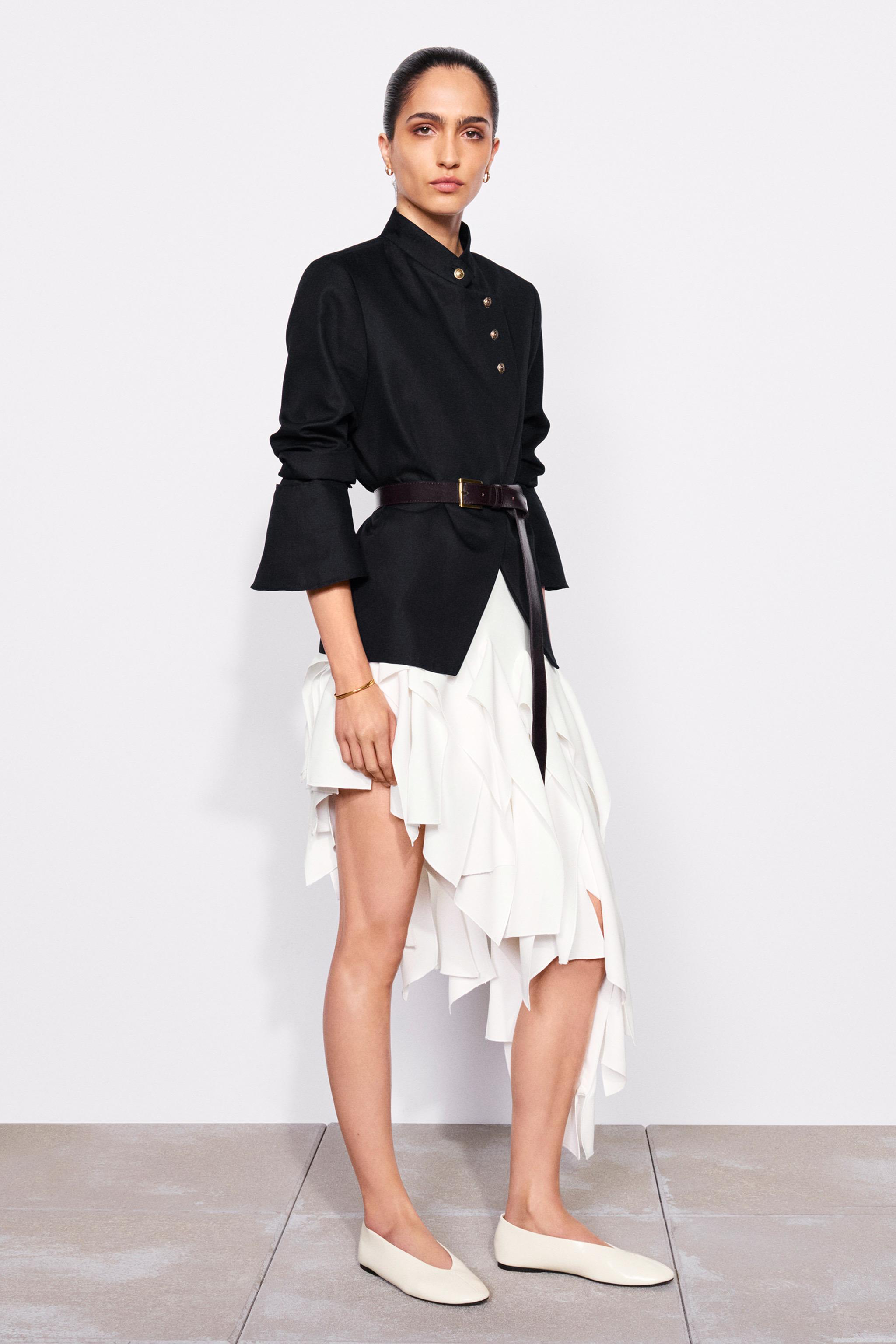 LEATHER BALLET FLATS — Off White (alternate view)