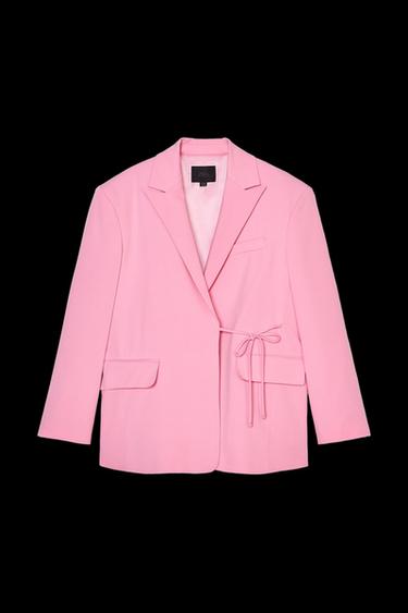 Zara OVERSIZED BLAZER - Pink - Image 0