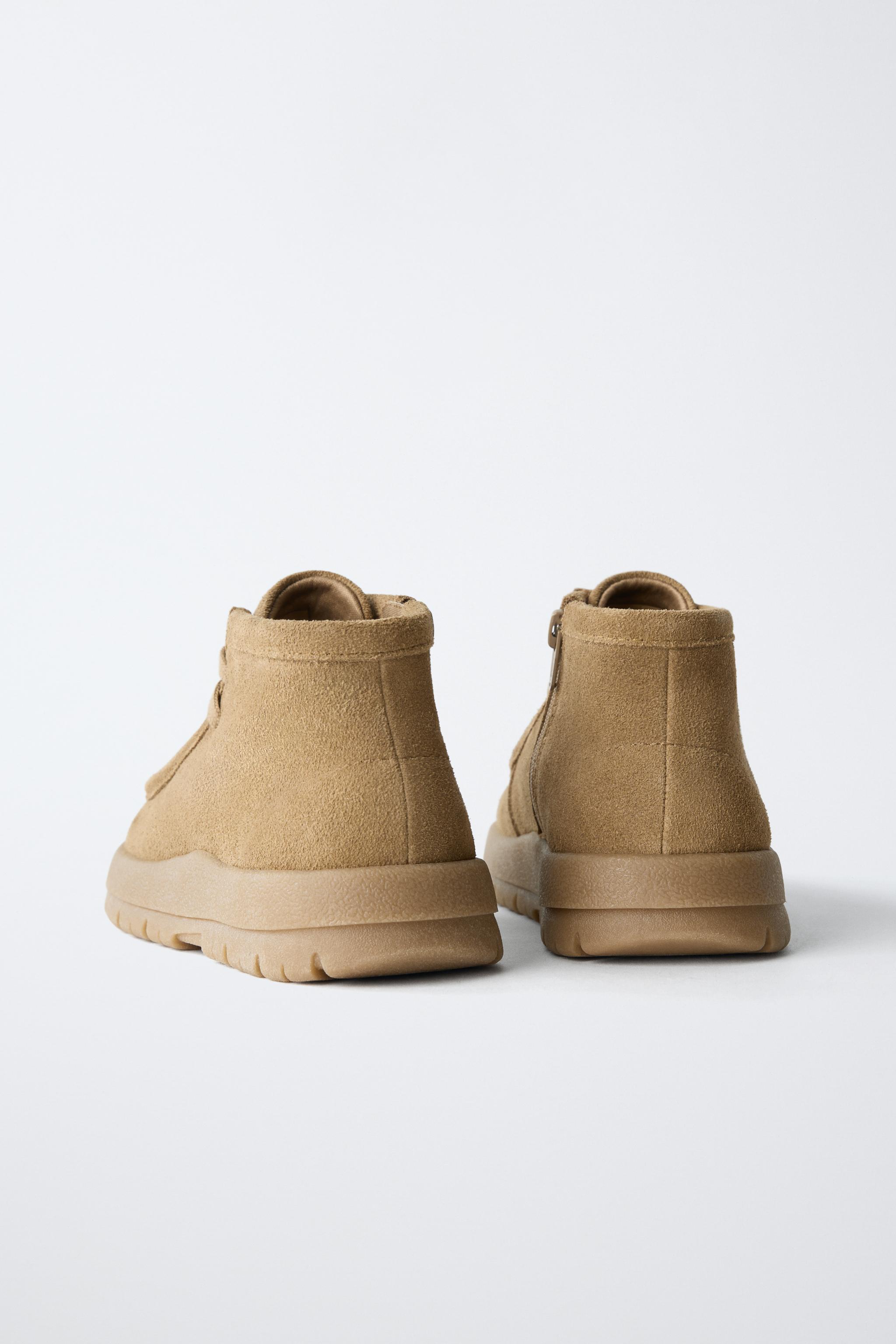 Детские ботинки Zara LEATHER ANKLE BOOTS — фото 6