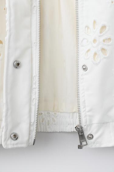 BLOUSON BRODERIE SUISSE - Blanc de Zara - Image 7