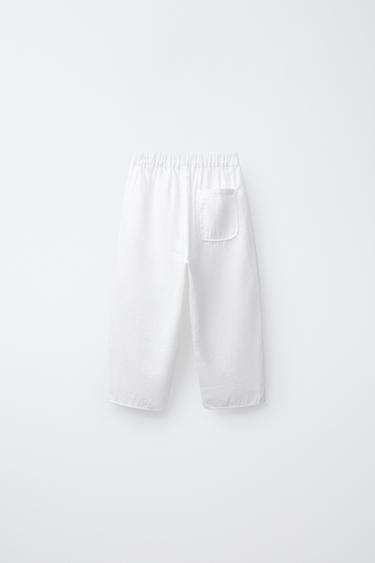 STRAIGHT-LEG TROUSERS - Ecru by Zara - Image 1