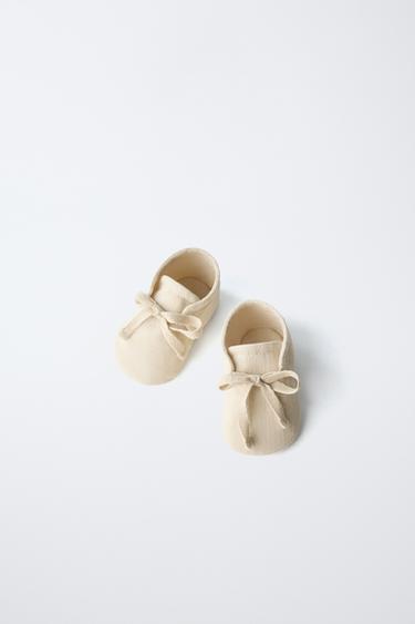 COTTON BOOTIES - Ecru White by Zara - Image 0