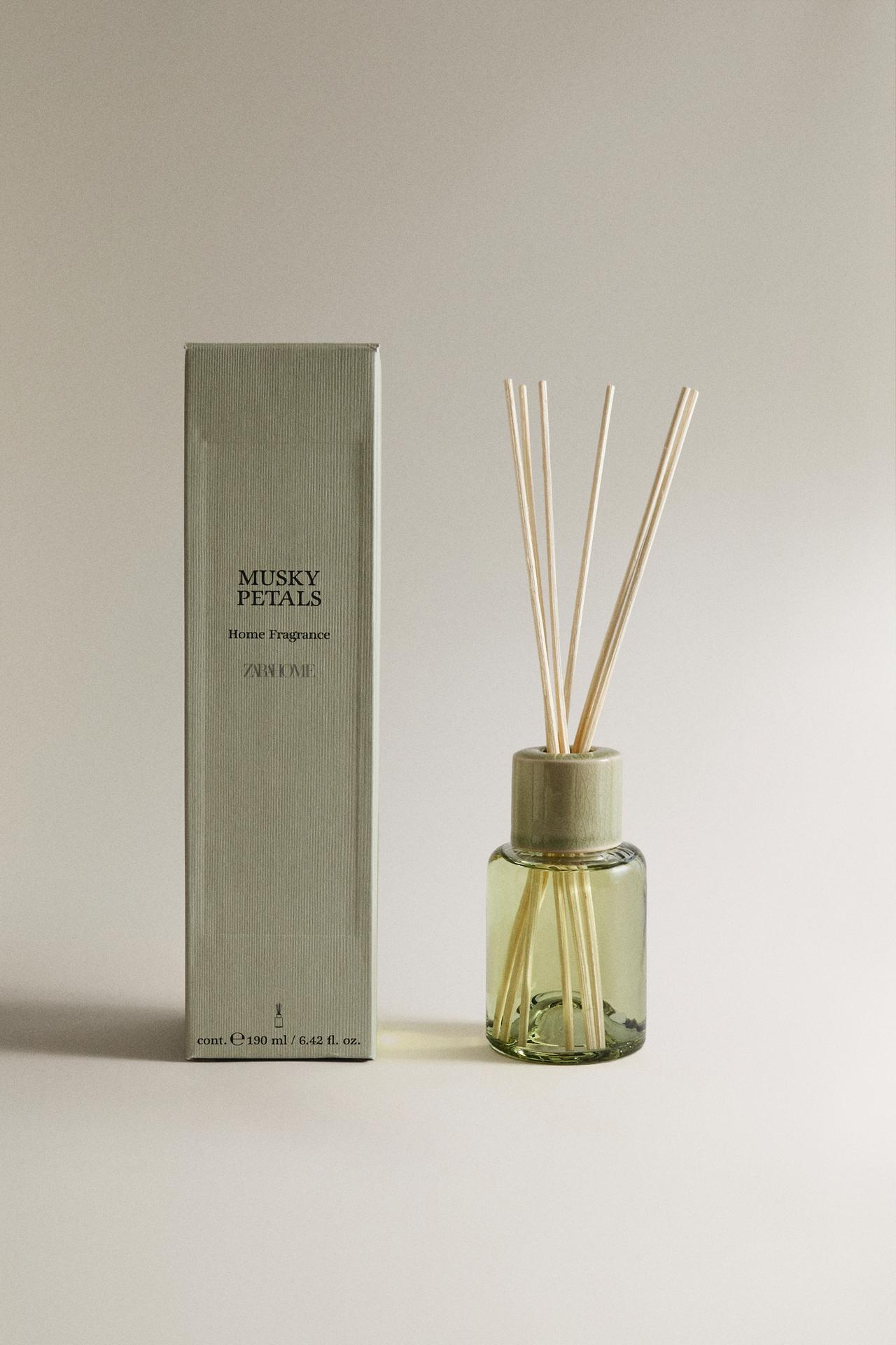 (190 ML) MUSKY PETALS REED DIFFUSERS — Beige-brown