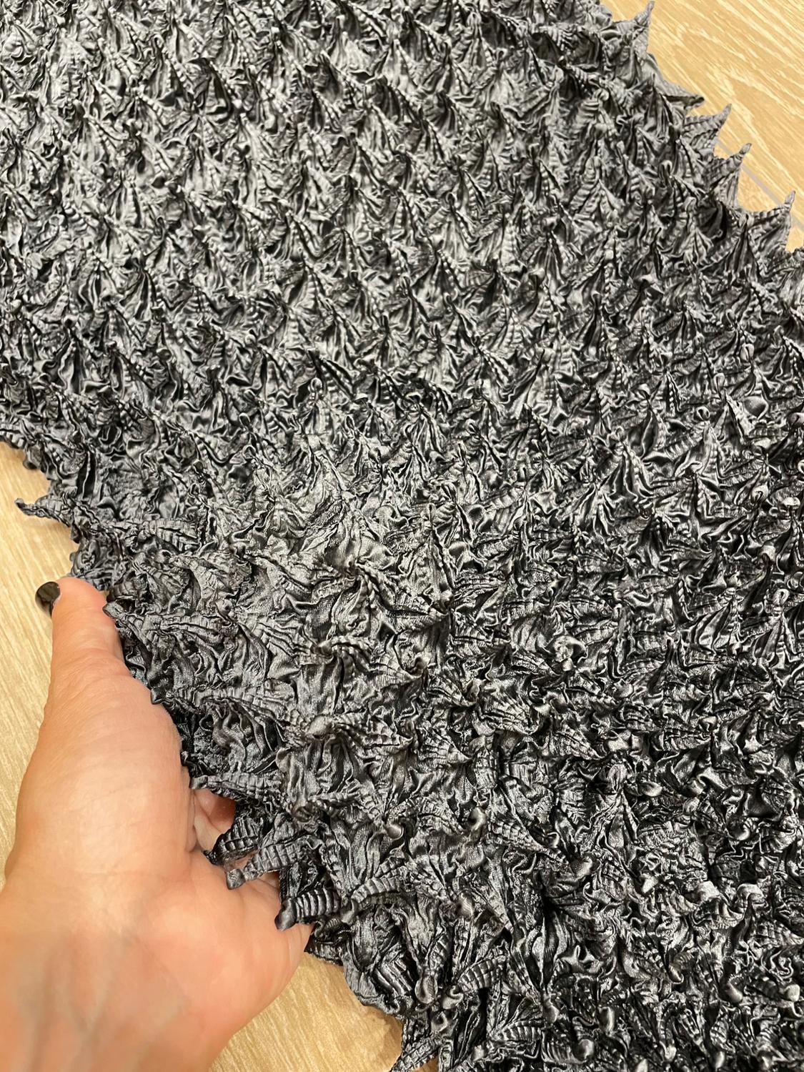 CREASED SKIRT WITH RAISED DESIGN - Image 5
