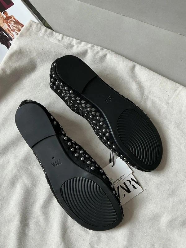 STUDDED MESH BALLERINAS - Image 2
