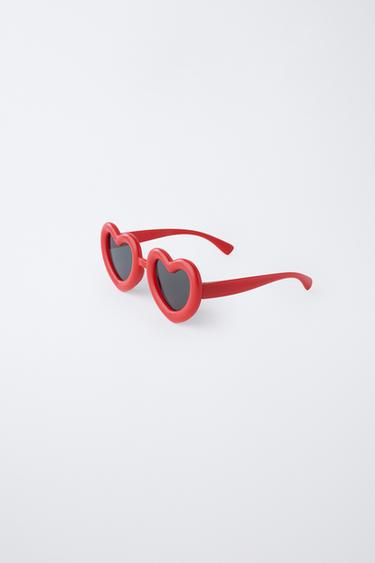 HEART-SHAPED SUNGLASSES - Red by Zara - Image 0