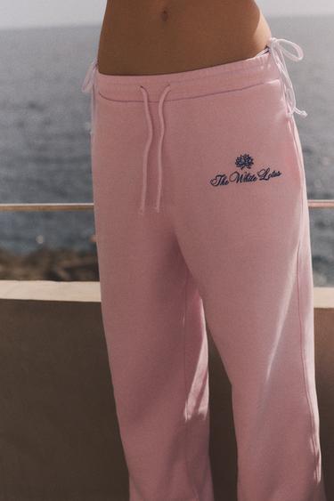 THE WHITE LOTUS PLUSH TROUSERS - Pink by Zara - Image 3