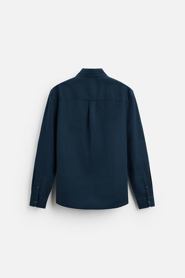 CHEMISE OXFORD - Bleu marine de Zara - Image 6
