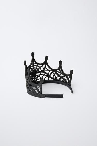 SPIDER PRINCESS COSTUME CROWN — Black 2
