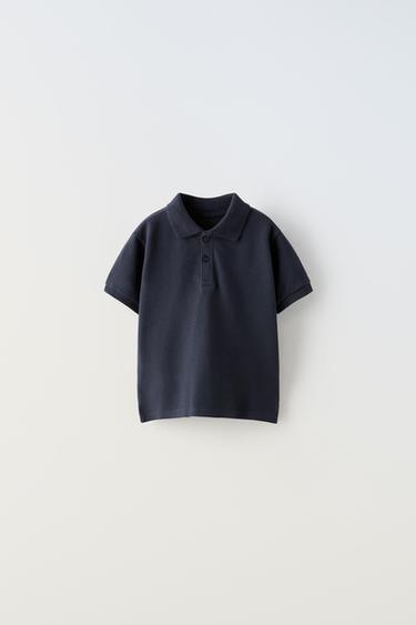 Zara BASIC PETER PAN COLLAR SHIRT - Navy blue