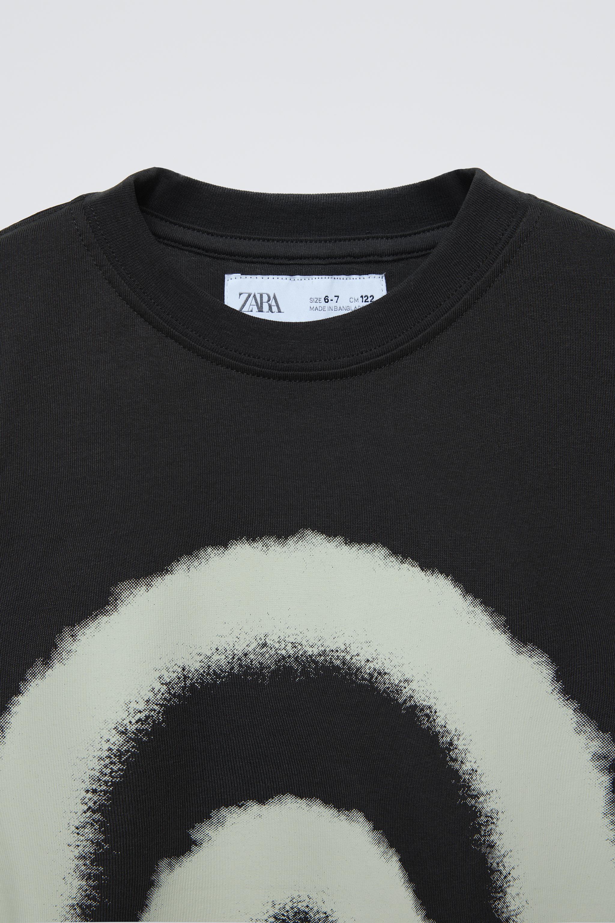 PRINTED T-SHIRT - Black | ZARA United States