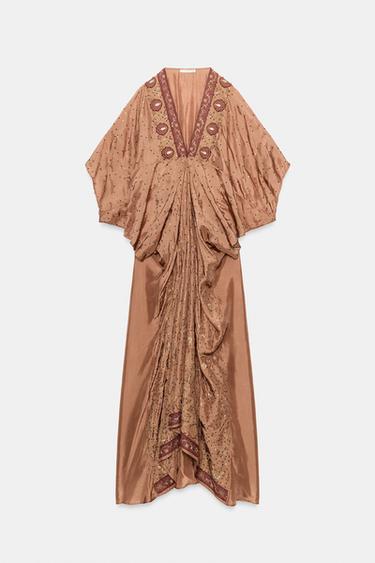 ROBE BRODERIES FANTAISIE ZW COLLECTION LIMITED EDITION - Rose moyen de Zara - Image 4