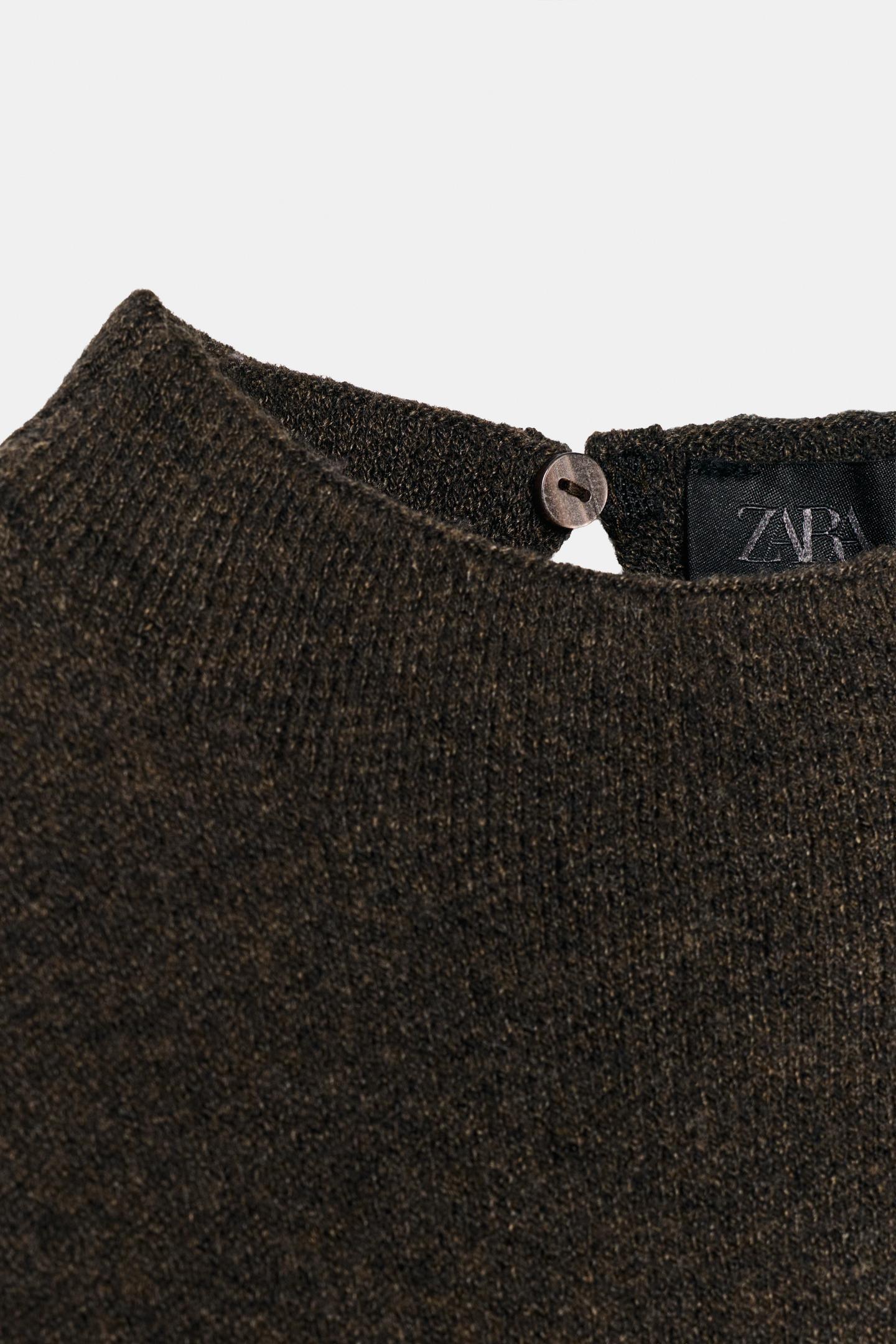 Женское платье Zara Knit Maxi, цвет: Коричневый — фото 10