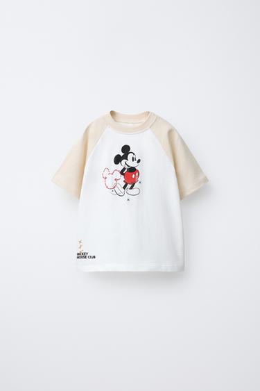 MICKEY MOUSE © DISNEY RAGLAN SLEEVE T-SHIRT - Ecru by Zara - Image 0