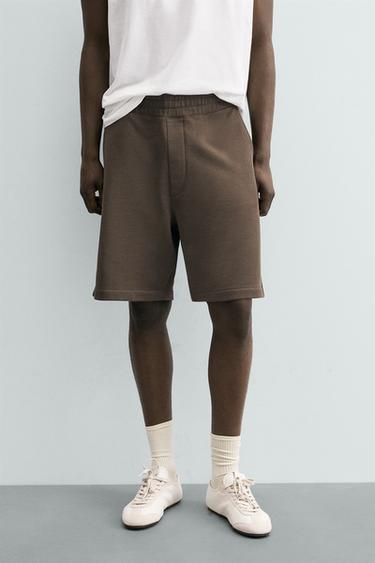 BERMUDA JOGGER REGULAR FIT - Marron de Zara - Image 1