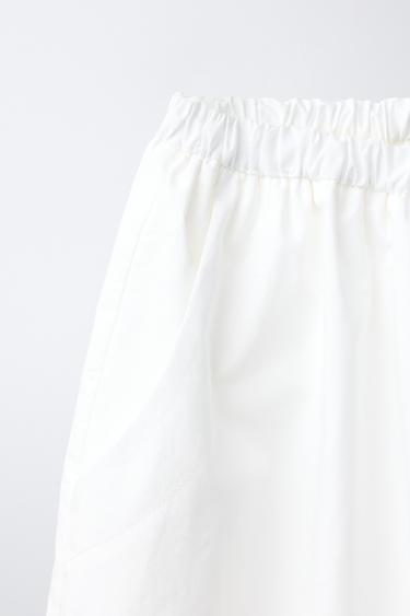 PANTALON BALLON POPELINE - Blanc de Zara - Image 2