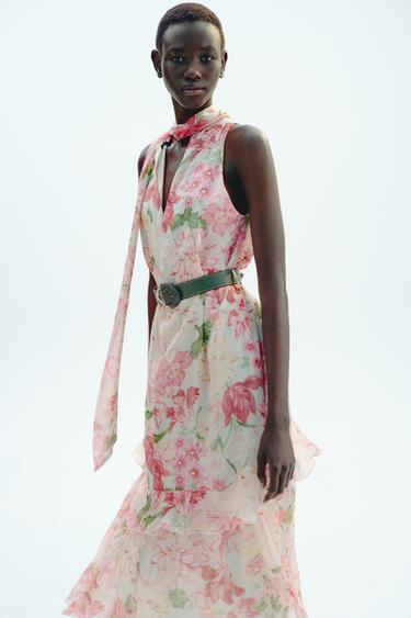 ROBE IMPRIMÉE À VOLANTS - Multicolore de Zara - Image 2