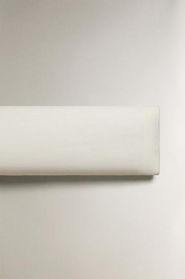 PILLOWCASE WITH TOPSTITCHING - Oyster-white by Zara - Image 4