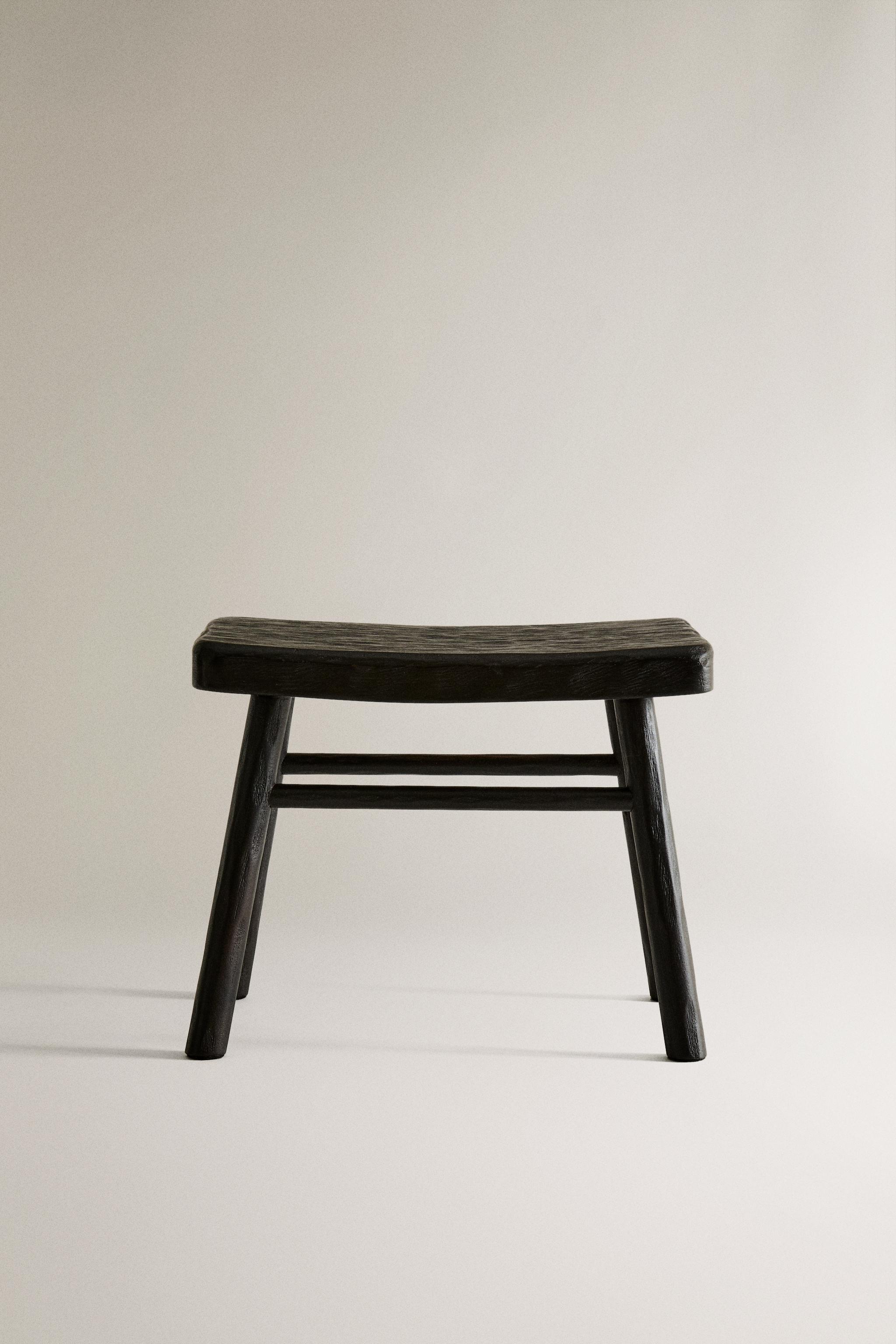HAMMERED MINI STOOL - Dark brown | ZARA United States