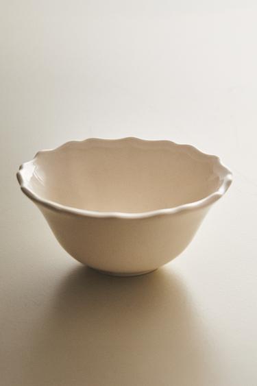 EARTHENWARE SNACK BOWL - Ecru by Zara - Image 5