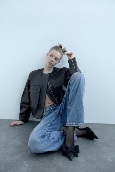 CHAUSSURES À TALONS AVEC LACET - Noir de Zara - Image 1