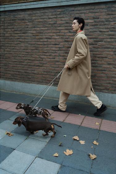 Zara 防潑水風衣 - 淺米色