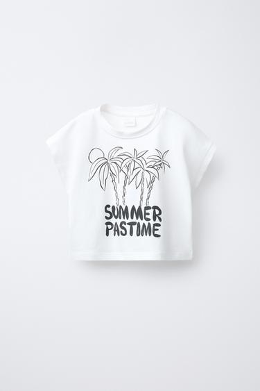 Zara MAJICA S UZORKOM – Bijela