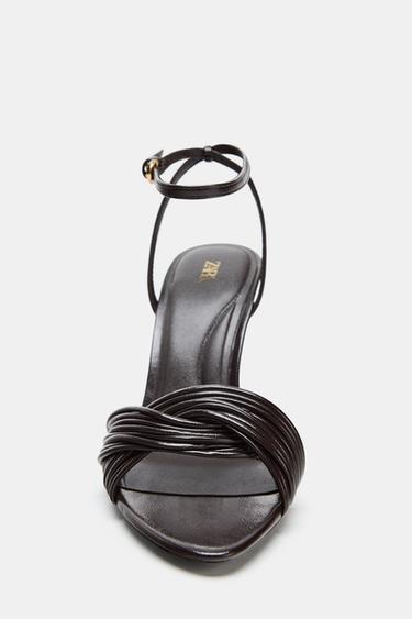 STRAPPY HEEL SANDALS - Brown by Zara - Image 3