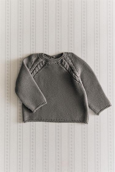 CHILDREN'S CHUNKY KNIT SWEATER - Dark grey by Zara - Image 5