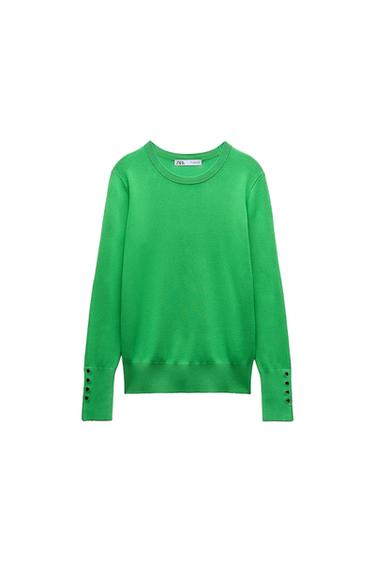 BASIC PLAIN KNIT SWEATER