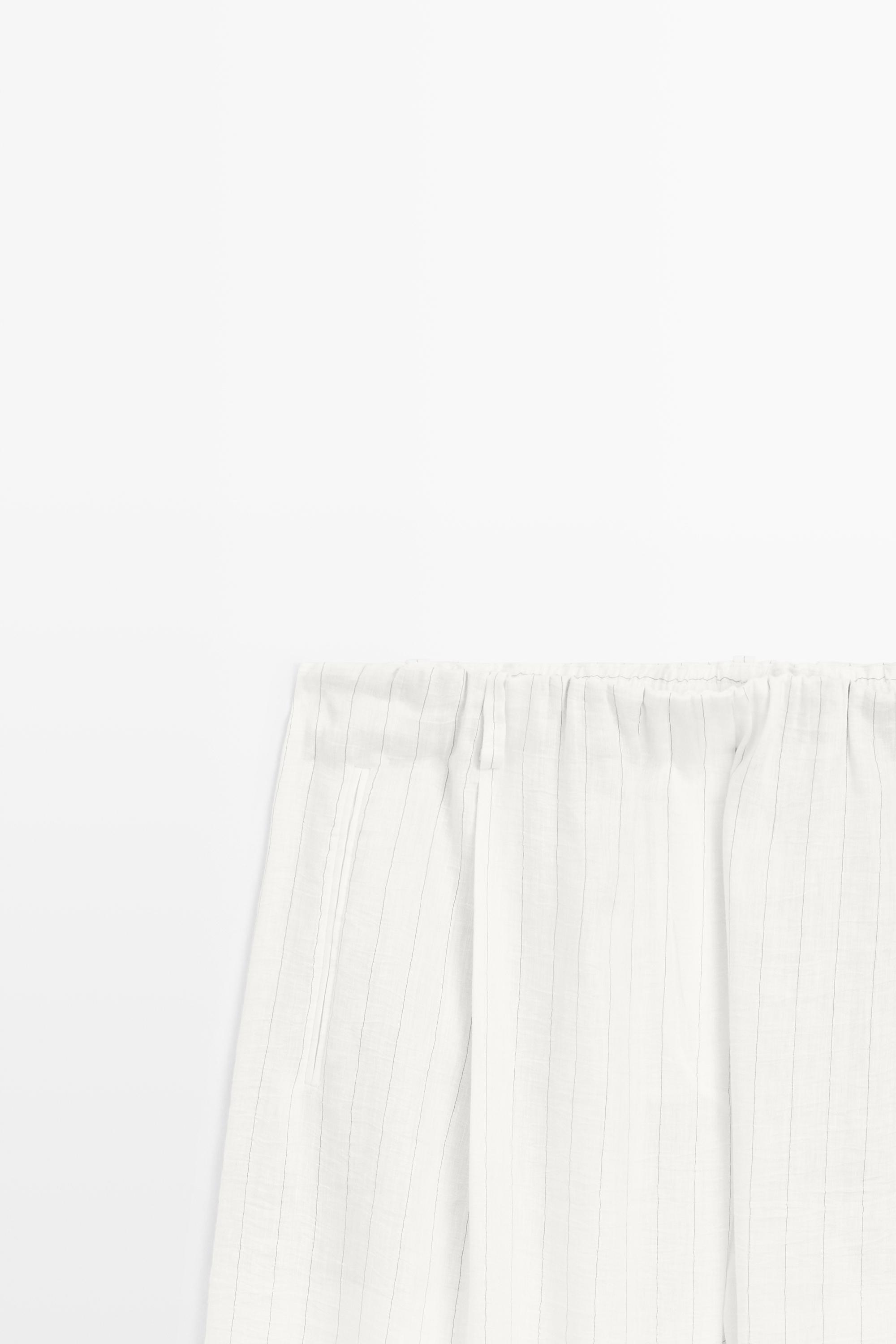 Striped pleated flowing pants - STUDIO