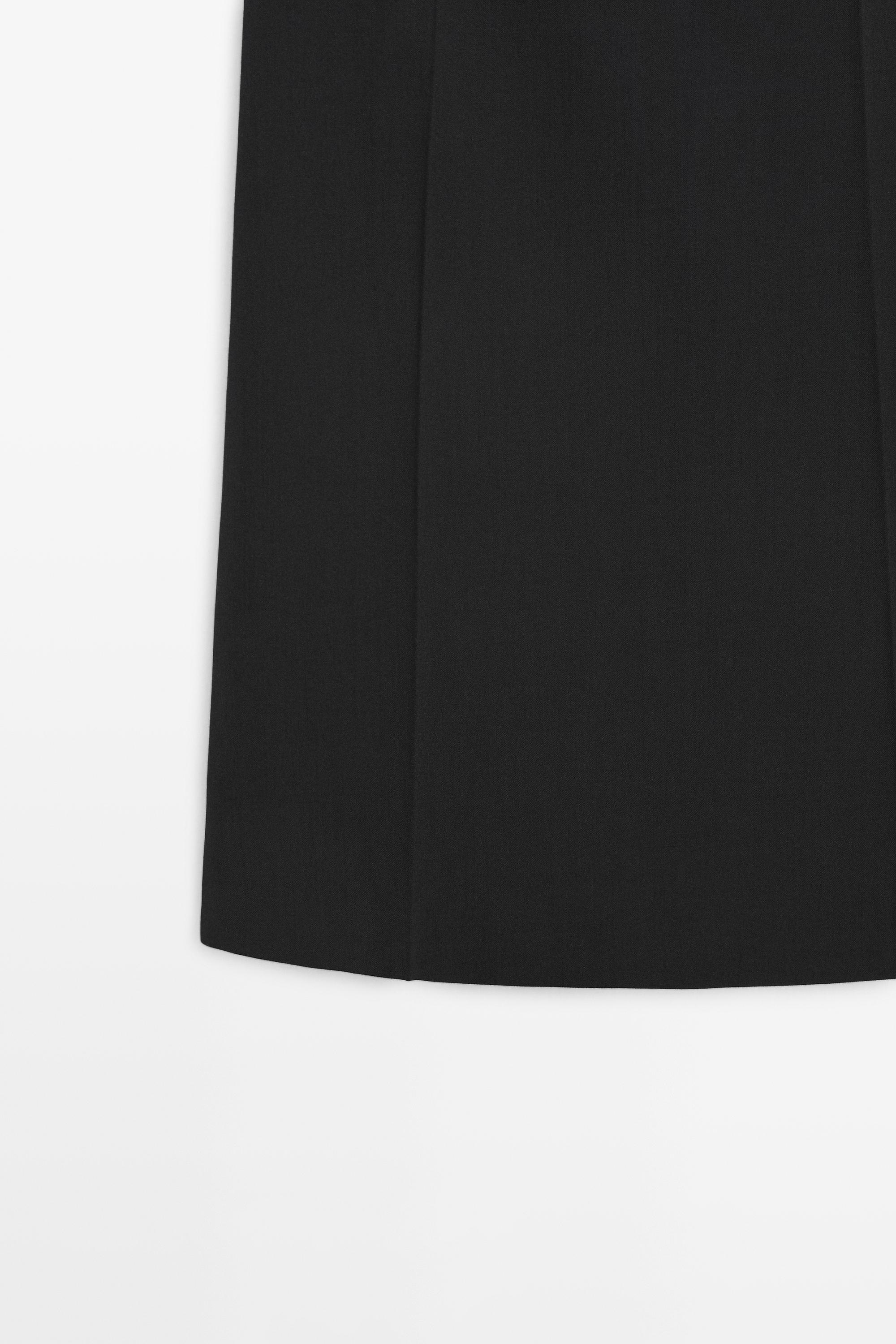Wool blend mini dress