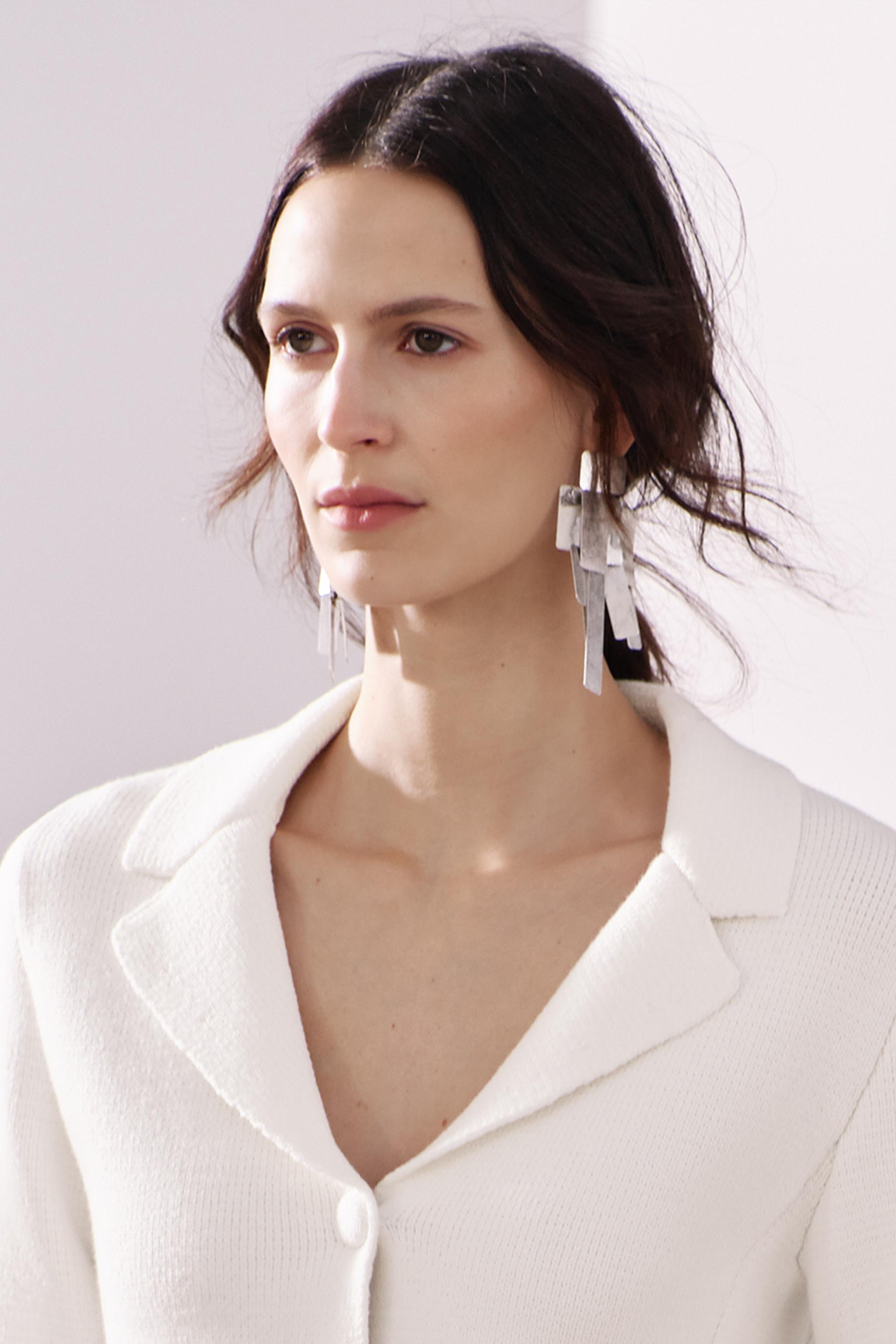 MULTI TAG EARRINGS - Silver | ZARA United States