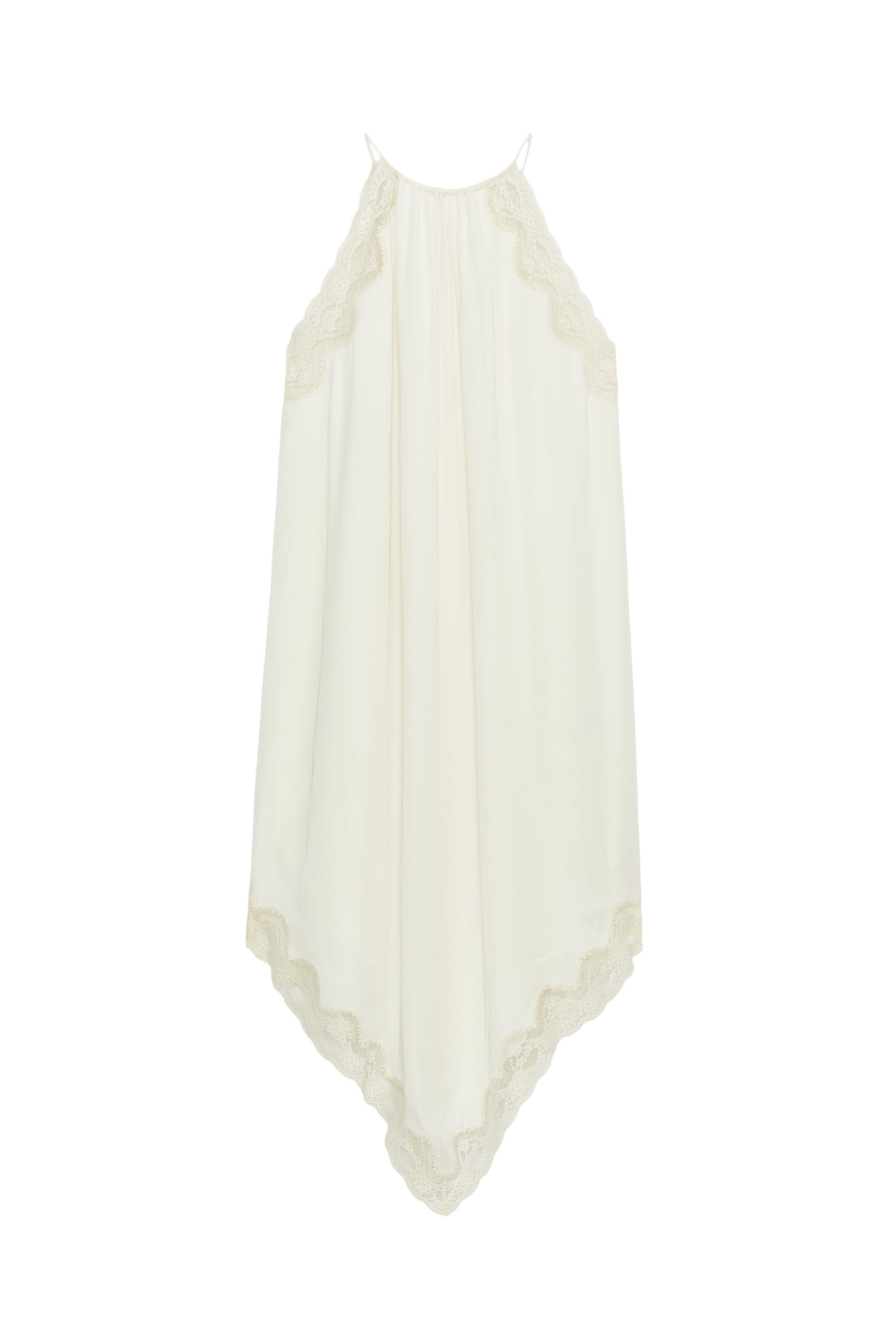ZW COLLECTION COMBINATION LACE DRESS - Ecru | ZARA United States