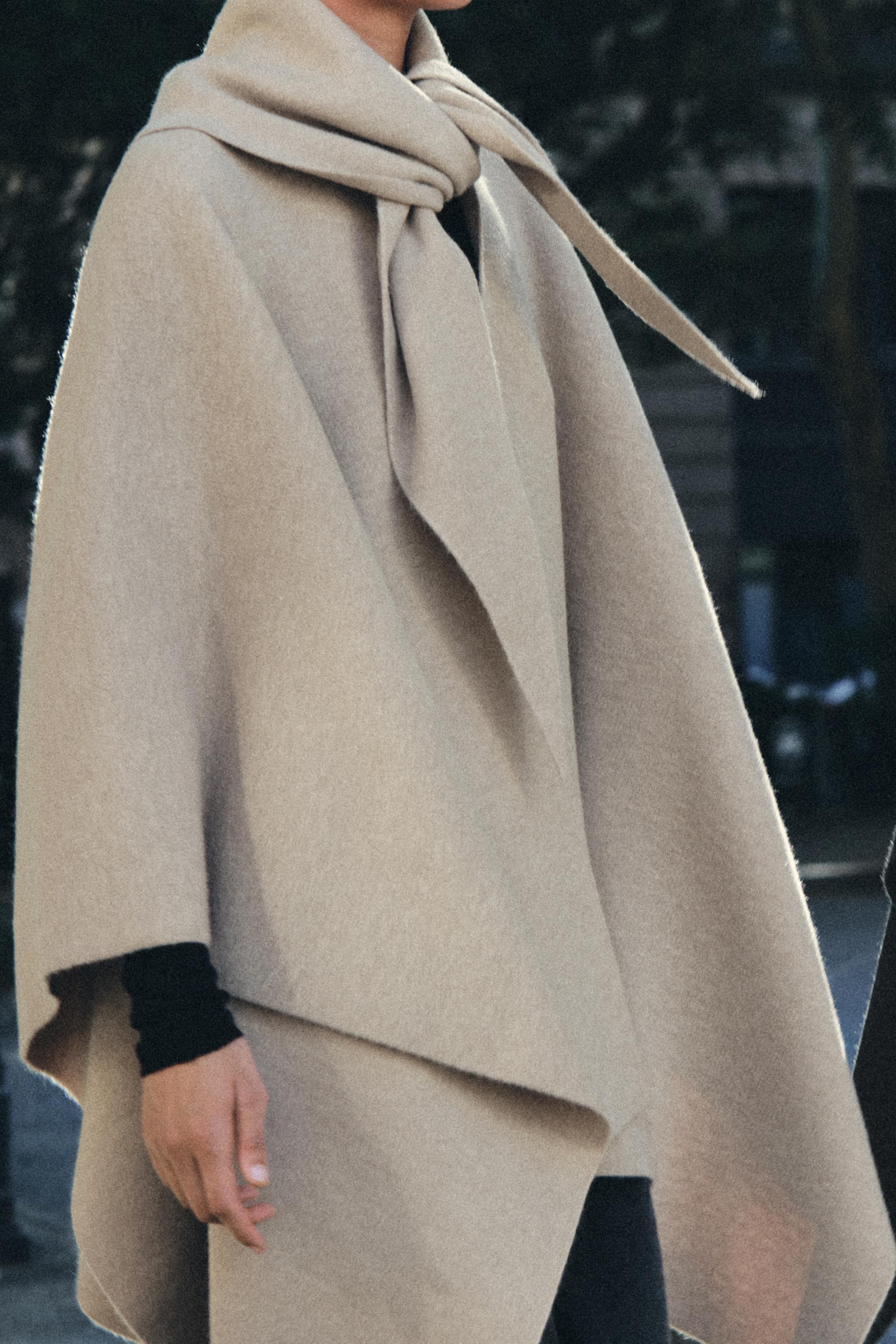 バンダナ ニットケープ - アイス グレー | ZARA Japan / 日本