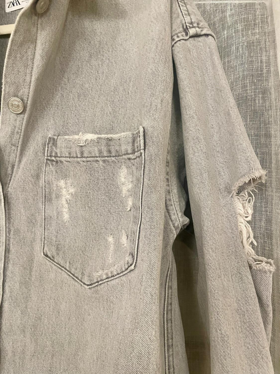 RIPPED DENIM SHIRT - Image 5