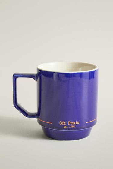 STONEWARE MUG | 0FR. PARIS - Blue by Zara
