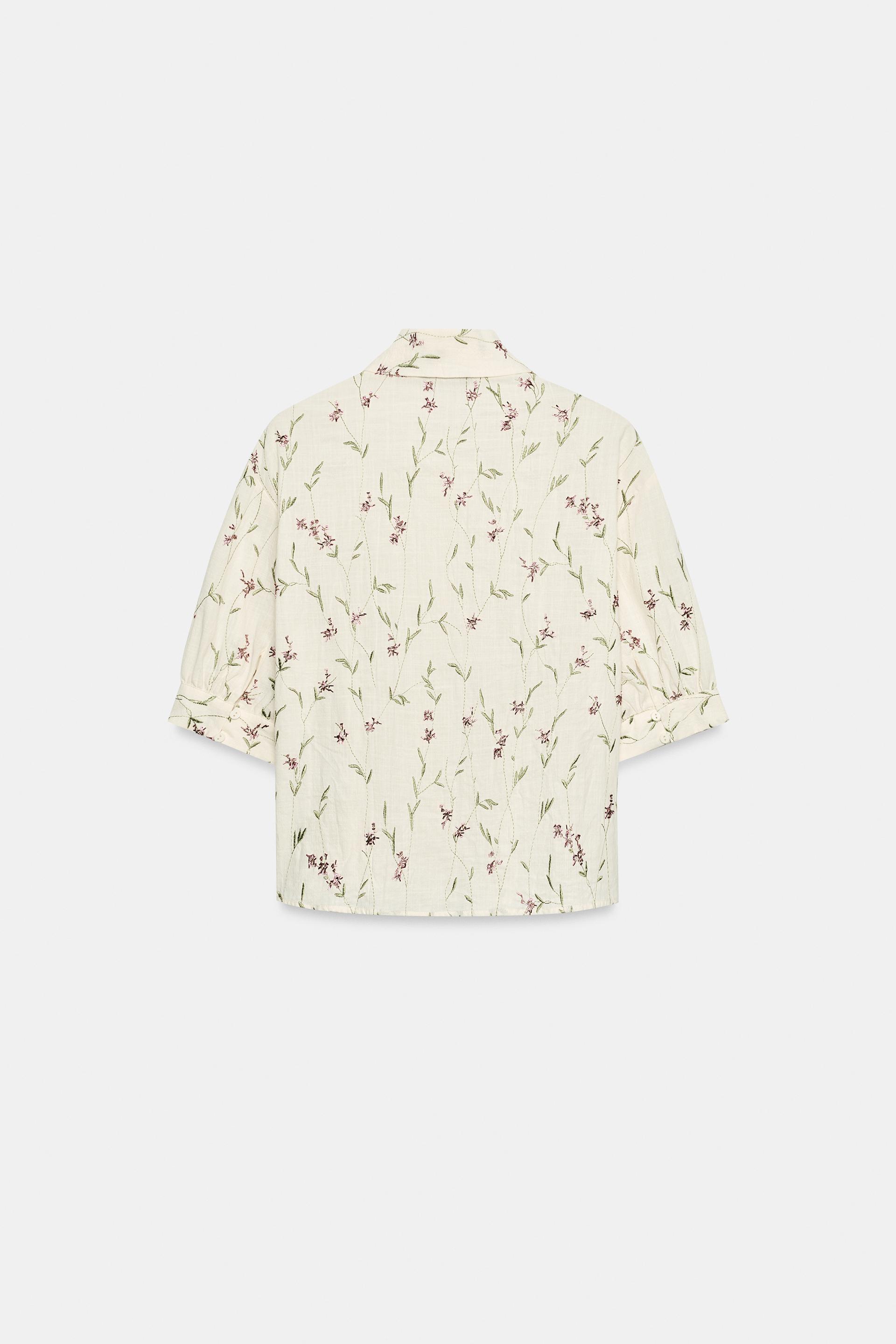 BEADED EMBROIDERED SHIRT thumbnail 5
