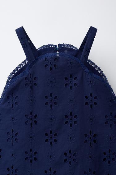 TOP BRODERIE SUISSE - Bleu marine de Zara - Image 2