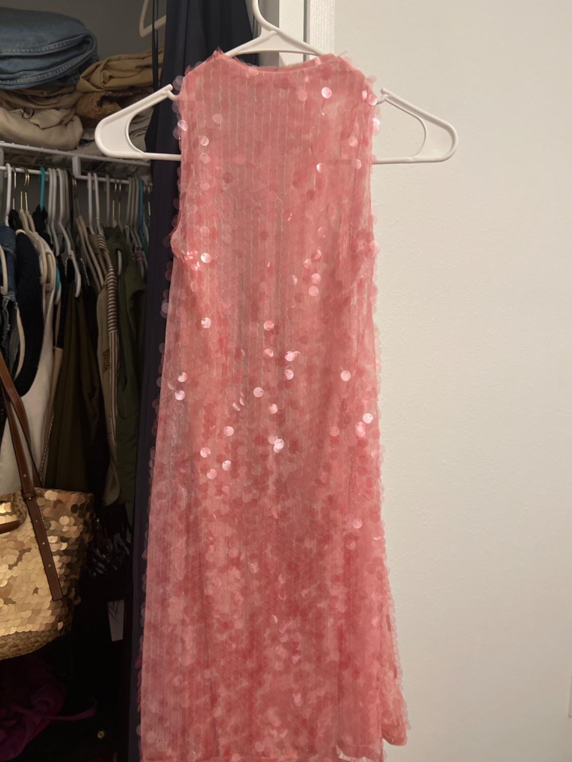 SEQUIN HALTER DRESS