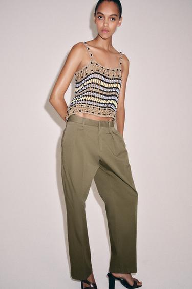 TOP EN MAILLE FANTAISIE - Beige de Zara - Image 3