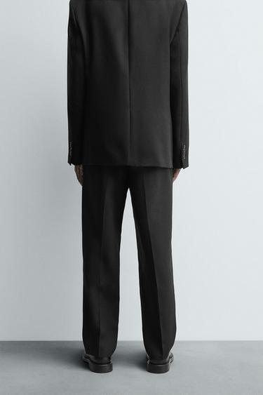 100% WOOL SUIT TROUSERS - Black by Zara - Image 2
