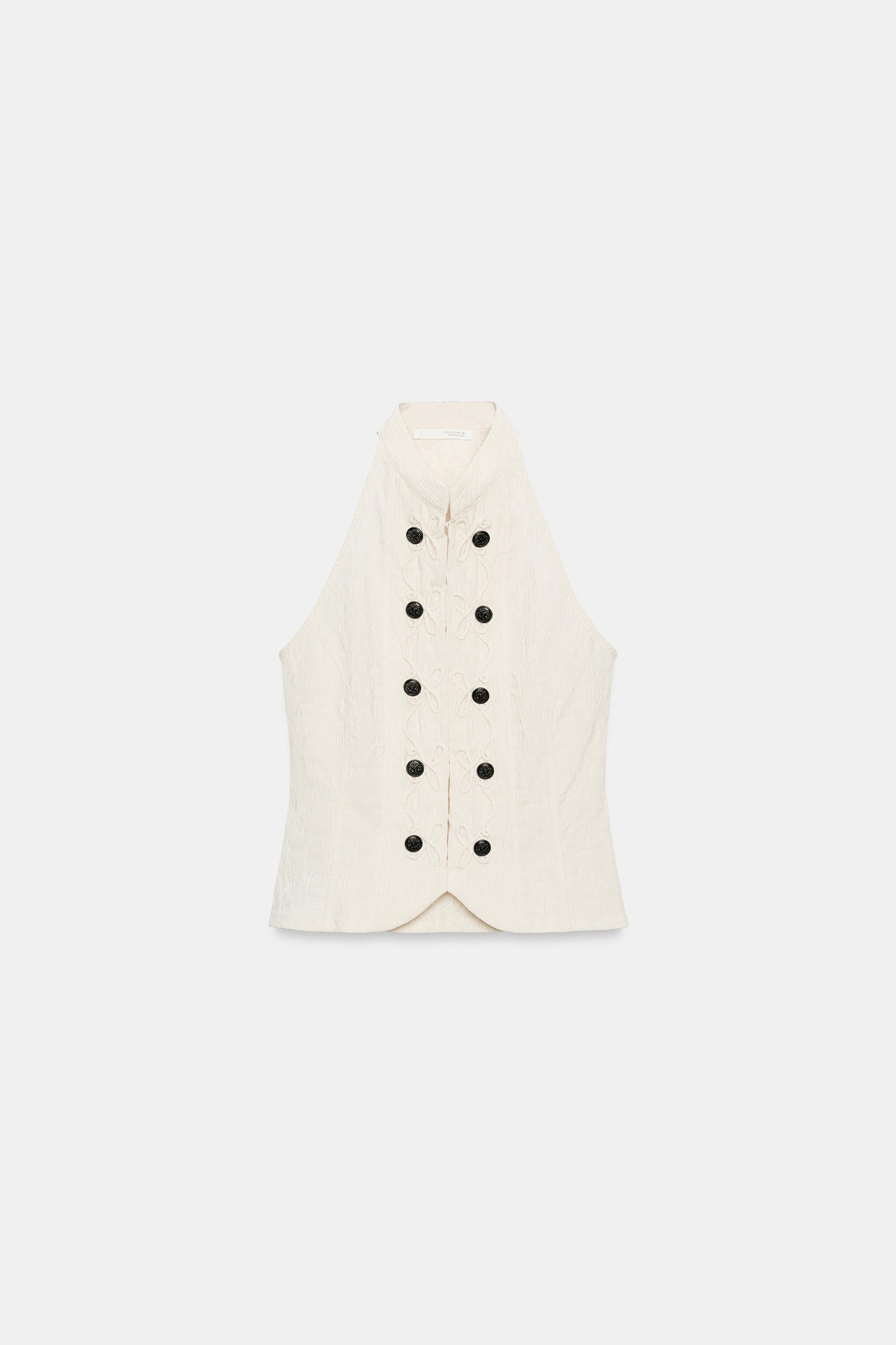 Zara Halter Yaka Yelek görsel 6