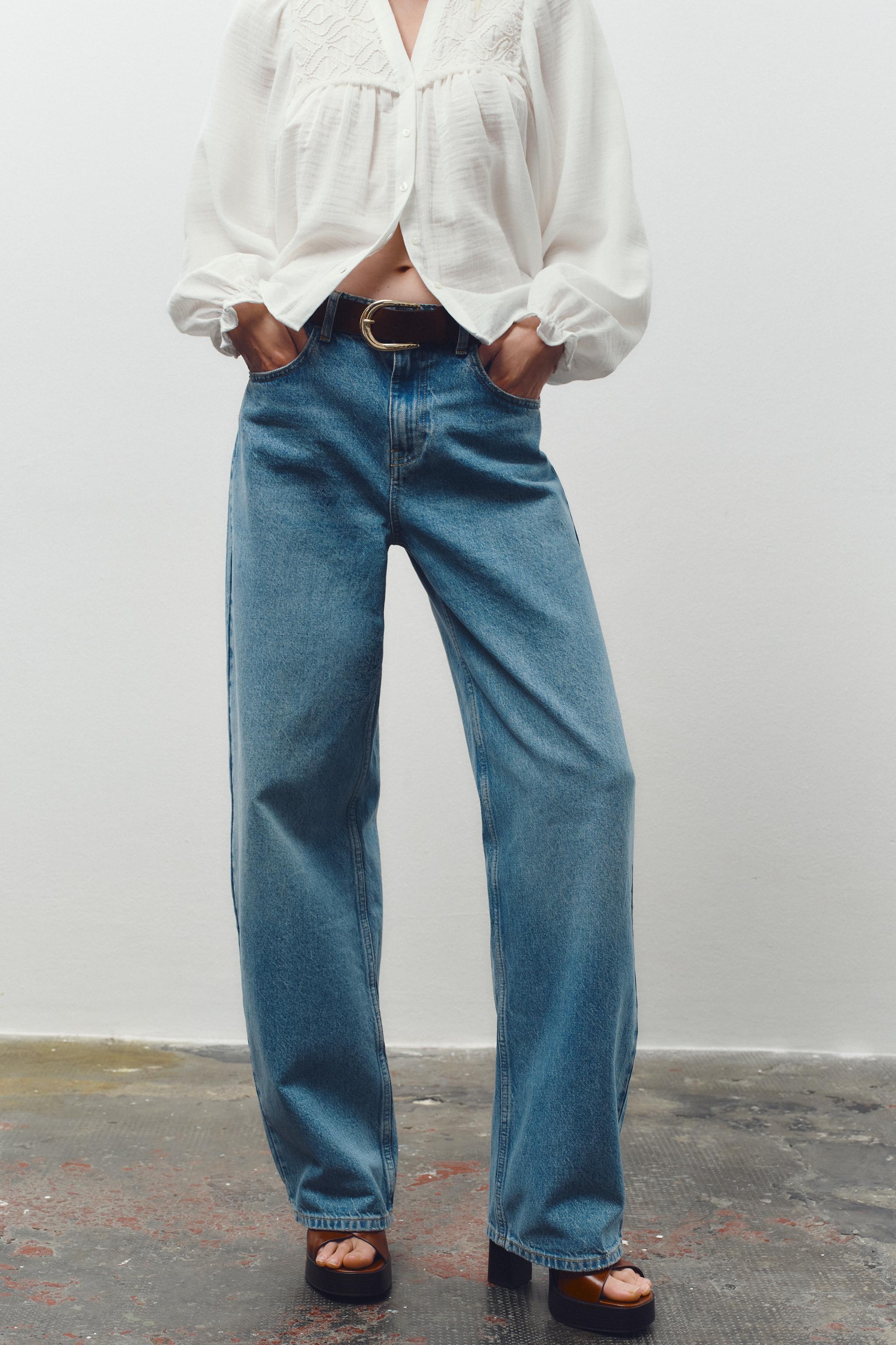 Z1975 HIGH-WAISTED WIDE LEG TAPERED BELTED JEANS - Light Z1975 HIGH-WAISTED WIDE LEG TAPERED BELTED JEANS - Light